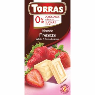 Torras Epres fehércsokoládé hozzáadott cukor nélkül 75 g (gluténmentes)