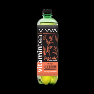 Viwa Vitamintea őszibarack ízű fekete tea 600ml (gluténmentes)