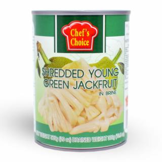 Jackfruit konzerv 565g (zöld, apróra vágott)