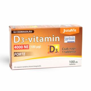 Jutavit D3-vitamin 4000 NE forte tabletta 100db