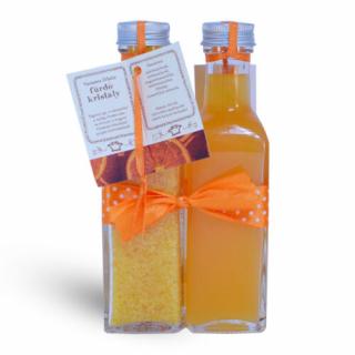 King Glass duó narancs fürdőkristály+habfürdő csomag 1 db