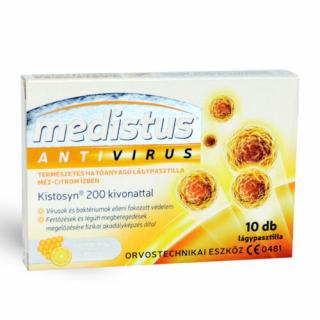 Medistus antivirus lágypasztilla méz-citrom ízben 10 db