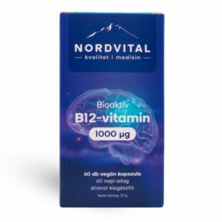 Nordvital B12-vitamin 1000mcg 60 db vegán kapszula