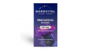 Nordvital Máriatövis komplex 210 mg 60 db vegán kapszula