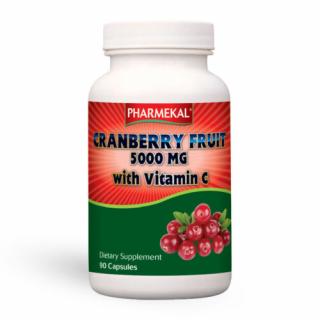 Pharmekal vörösáfonya (tőzegáfonya) 5000mg + C-vitamin kapszula 90db