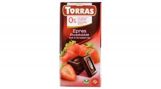 Torras étcsokoládé cukormentes epres 75g