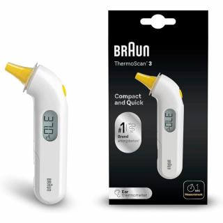 Braun IRT 3030 ThermoScan 3 infravörös fülhőmérő - Fehér