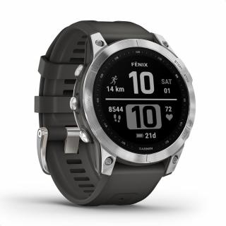 Garmin Fenix 7S okosóra - Ezüst/Grafit (010-02539-01)