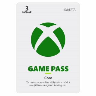 Microsoft XBOX Game Pass Core 3 hónapos előfizetés (digitális kód)