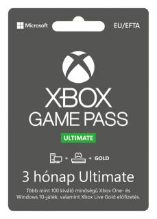 Microsoft XBOX Game Pass Ultimate 3 hónapos előfizetés (digitális kód)