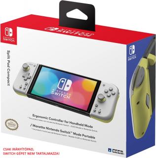 Nintendo Switch Hori Split Pad Compact Light Grey-Yellow