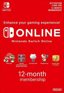 Nintendo Switch Online 12 hónapos előfizetés (Digitális kód)