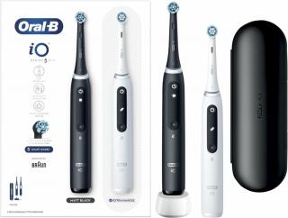 Oral-B iO Series 5 Duo elektromos fogkefe - Fekete + Fehér