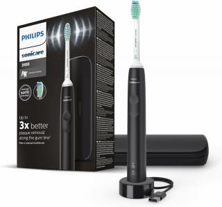 Philips HX3673/14 Sonicare 3100 Series elektromos fogkefe + utazótok - Fekete