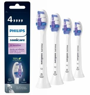 Philips HX6054/10 Sonicare S2 Senstive Extra Soft fogkefe pótfej 4db - Fehér
