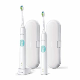 Philips HX6807/35 Sonicare ProtectiveClean 4300 elektromos fogkefe, dupla csomag - Fehér+Fehér