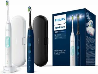 Philips HX6851/34 Sonicare ProtectiveClean 5100 elektromos fogkefe, dupla csomag - Kék+Fehér