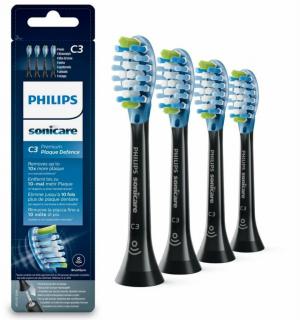 Philips HX9044/33 Sonicare C3 Premium Plaque Defence fogkefe pótfej 4db - Fekete