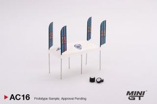 Paddock Service Tent Set - Martini Racing - dobozon minimális gyűrődés