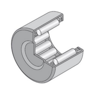 BK 1512 tűgörgős csapágy (zárt végű) 15X21X12mm