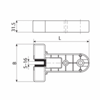 Felvonó kefe, lószőr sörte 151x102mm SIMALUBE tégelyhez