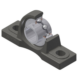 SUCP206 SNR rozsdamentes csapágyegység 30X121X42.9mm