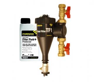 Fernox Total Filter TF1 28mm rendszerbe építhetõ kombinált mágnes/finomszûrõ + F1 folyadék
