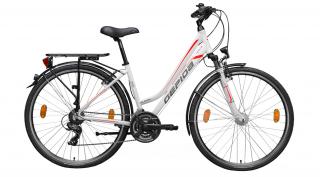 Gepida Alboin 200 28" L 21S 2023 női Trekking Kerékpár fehér-piros 44cm