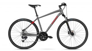 Kross Evado 4.0 férfi cross kerékpár grafit-piros XL 23"