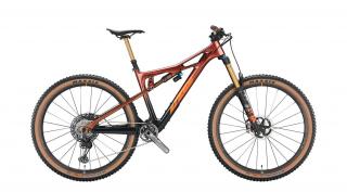 KTM Prowler Exonic 2022 férfi Fully Mountain Bike sunset (flaming black + chrome orange) 53cm