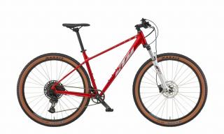 KTM Ultra Fun 29 férfi Mountain Bike chrome red (silver+black) 38cm