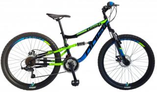 Polar Flash Fully 26" férfi Fully Mountain Bike fekete/kék/zöld