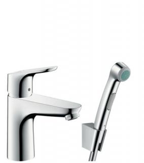 HANSGROHE Focus bidette 1jet kézizuhany/ Focus 100 egykaros mosdócsaptelep szett 1,60 m