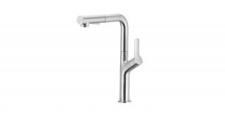 KFA ARMATURA Duero Design álló mosogató csaptelep, kihúzható fejjel, inox