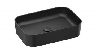 RAVAK Ceramic Slim R 550 kerámia mosdó, matt fekete
