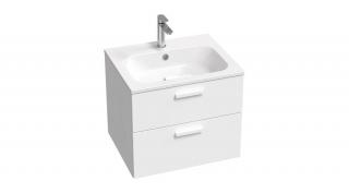 RAVAK SD Chrome II 600 mosdó alatti szekrény, fehér/fehér, fehér fogantyúval