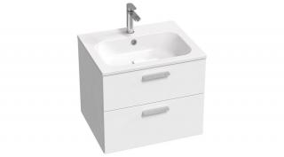 RAVAK SD Chrome II 600 mosdó alatti szekrény, fehér/fehér, króm fogantyúval