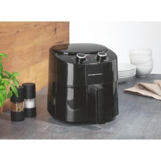GOURMETMAXX Forrólevegős fritőz/ Airfryer mechanikus fekete 4,5L 1450W DS11974