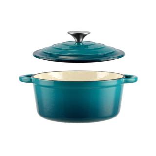Perfect Home Zománcozott öntöttvas lábas 20 cm, 2L türkizkék 16636