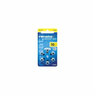 ZA10 / PR10 Renata Cink-levegő hallókészülék elem 5,8*3,6mm
