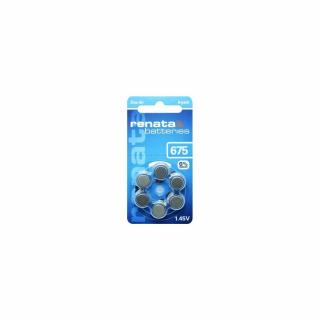 ZA675 / PR44 Renata Cink-levegő hallókészülék elem 620mAh 11,6*5,4mm