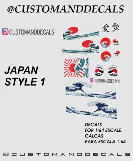 Japan Style - matrica szett - 1