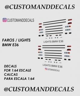 Lights Mix - BMW M3 E36 - matrica szett