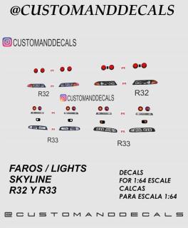 Lights Mix - Skyline R32/R33 - matrica szett