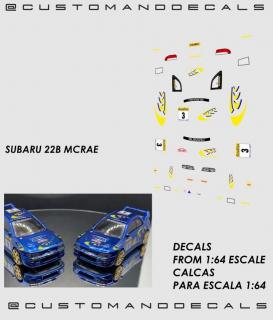 McRae - matrica szett - Subaru Impreza 22B