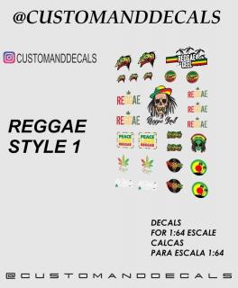 Reggae - matrica szett