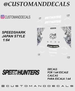 SpeedShark - matrica szett