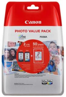 Canon PG545XL/CL546XL multipack + 50 fotópapír