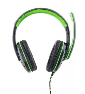 Esperanza EGH330G CROW headset, fekete-zöld