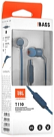 JBL T110 In-Ear fülhallgató, kék